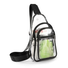 PVC waterproof clear sling bag