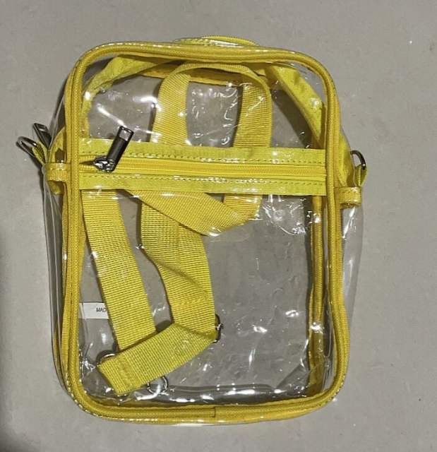 PVC clear crossbody bag