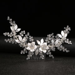 Korean fashion metal leaf wedding hair combs