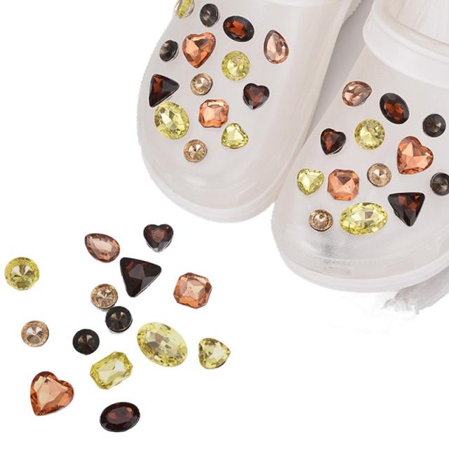 DIY crystal stone shoes accessory for cross