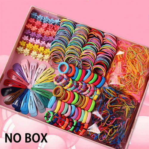Korean fashion candy color hair ties set for kids
