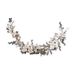 Elegant ceramics wedding hair vines