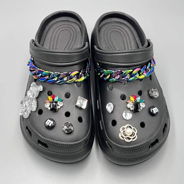 DIY bear chain shoes accessory for cross