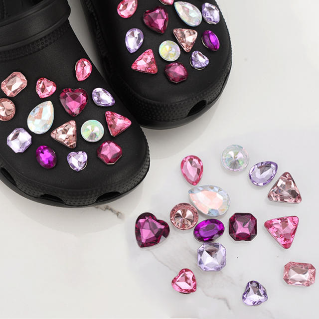 DIY crystal stone shoes accessory for cross