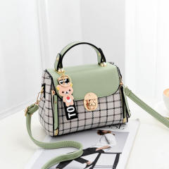 Korean fashion classic plaid pattern handbag