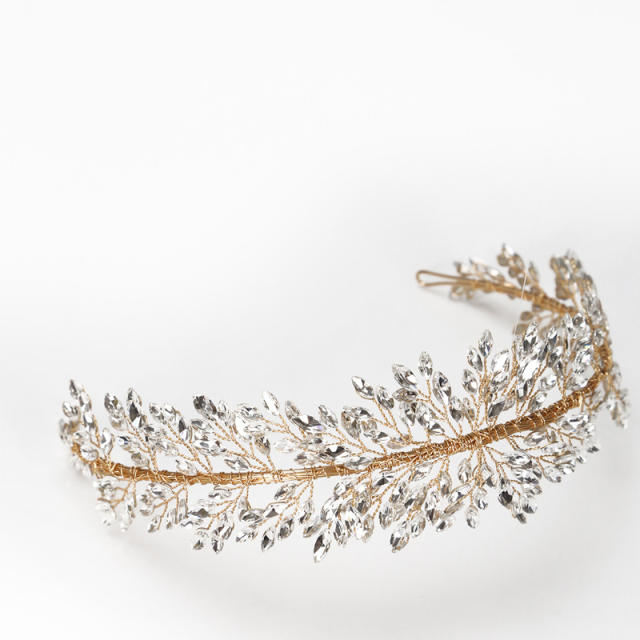 Eleagnt rhinestone setting wedding headband