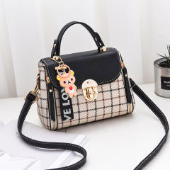 Korean fashion classic plaid pattern handbag