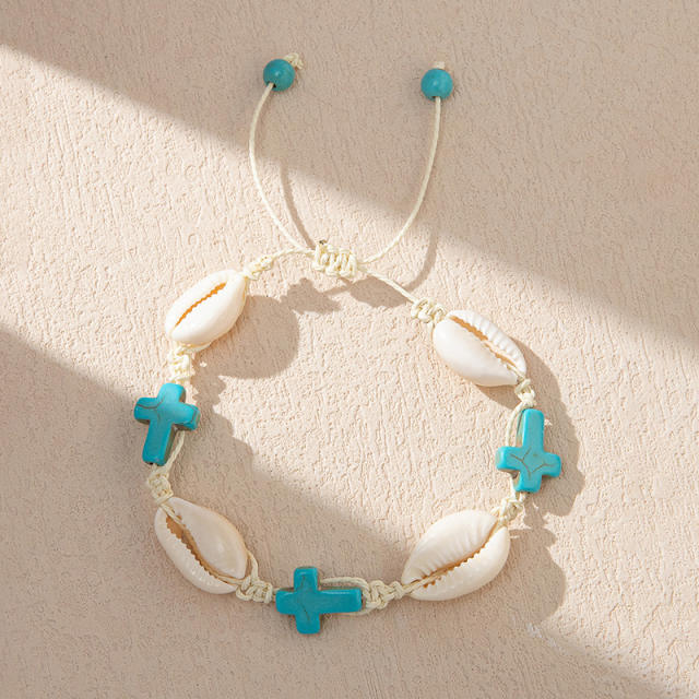 Holiday trend shell color star necklace bracelet