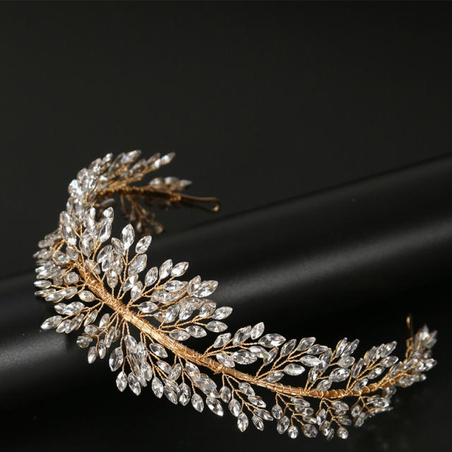 Eleagnt rhinestone setting wedding headband