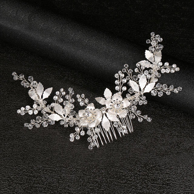 Korean fashion metal leaf wedding hair combs