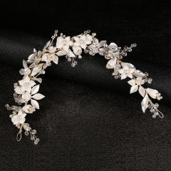 Elegant ceramics wedding hair vines