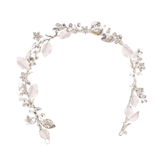Handmade alloy leaf wedding hair vines