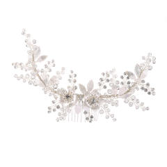 Korean fashion metal leaf wedding hair combs