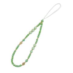 Colorful crystal beads short phone chain