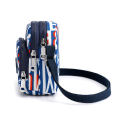 MINI size canvas patterned phone bag arm bag