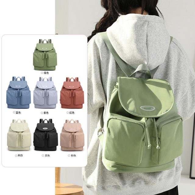 Large capacity nylon backpack school bag