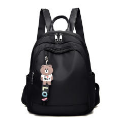 Black color Oxford cloth waterproof backpack