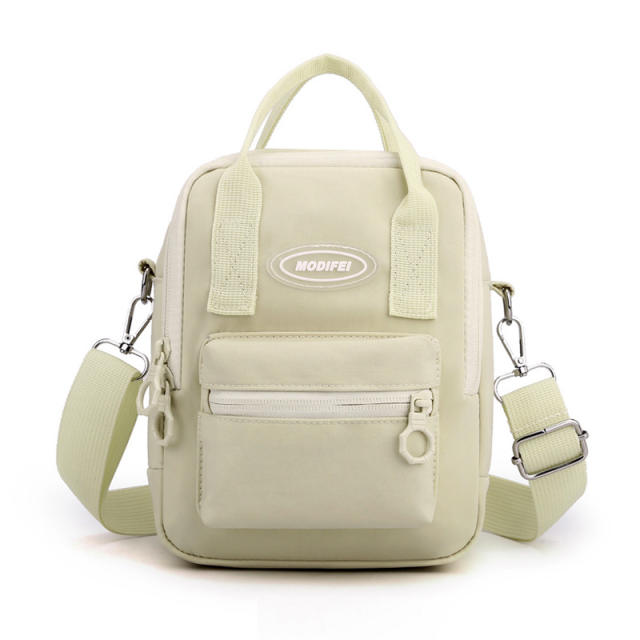 Korean fashion plain color nylon cute crossbody bag