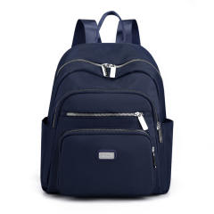 Korean fashion plain color nylon backpack school bag