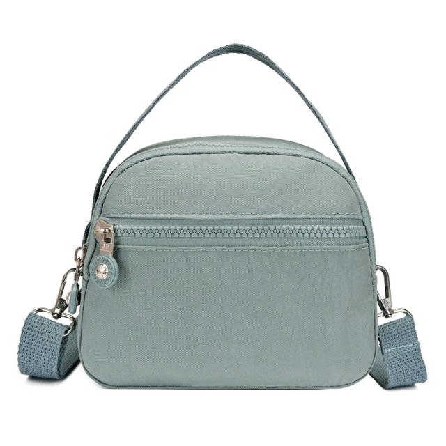 Summer design plain color nylon crossbody bag