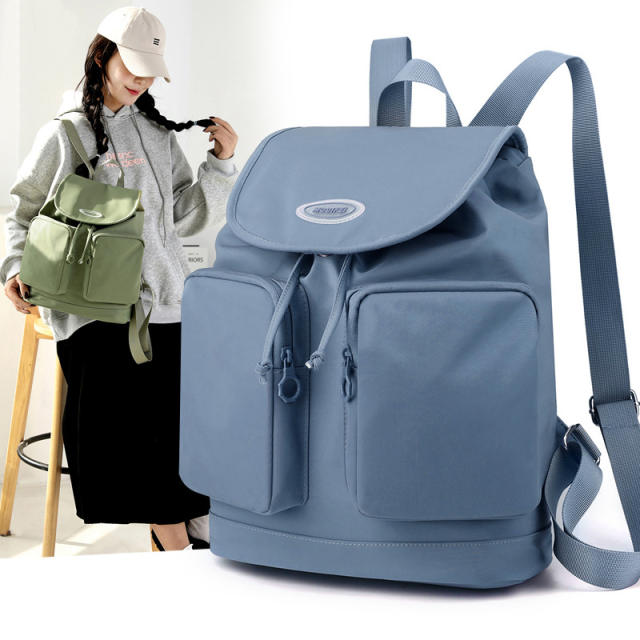 Large capacity nylon backpack school bag