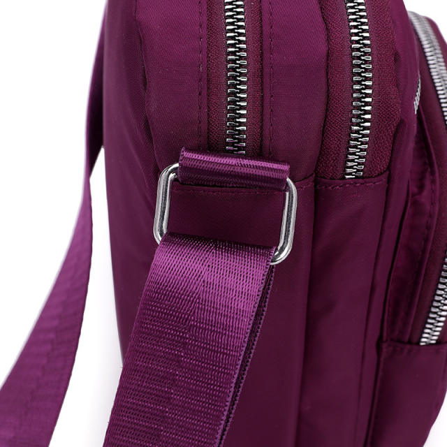 Fashion casual nylon plain color mini crossbody bag