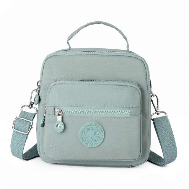 Casual plain color Oxford cloth crossbody bag mini backpack