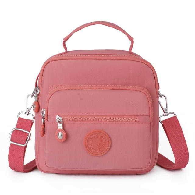 Casual plain color Oxford cloth crossbody bag mini backpack