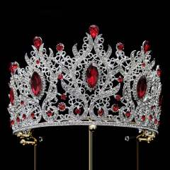 Baroque trend color cubic zircon alloy crown