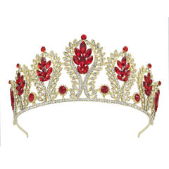 Baroque colorful cubic zircon alloy crown