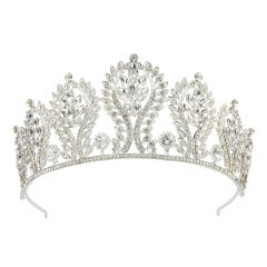 Baroque colorful cubic zircon alloy crown