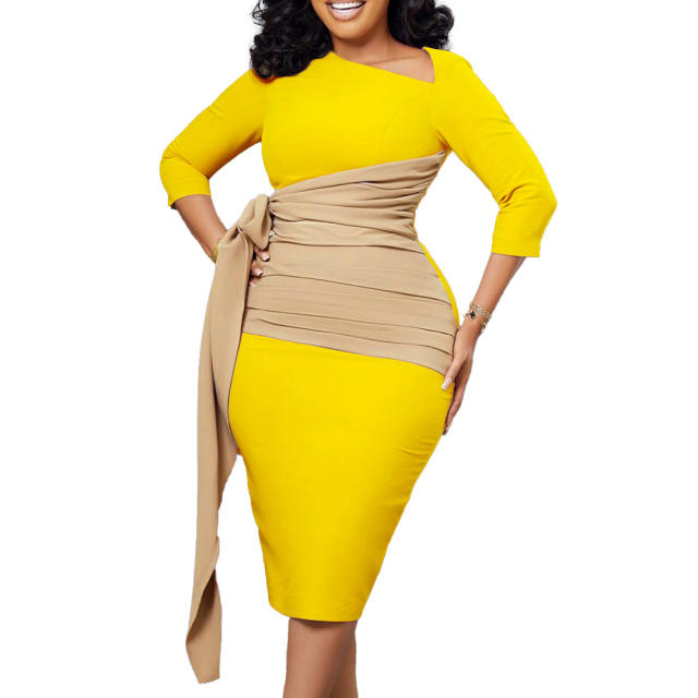 Plus size sexy bodycon dress