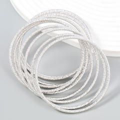 10pcs hiphop metal bangle set