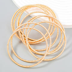 10pcs hiphop metal bangle set