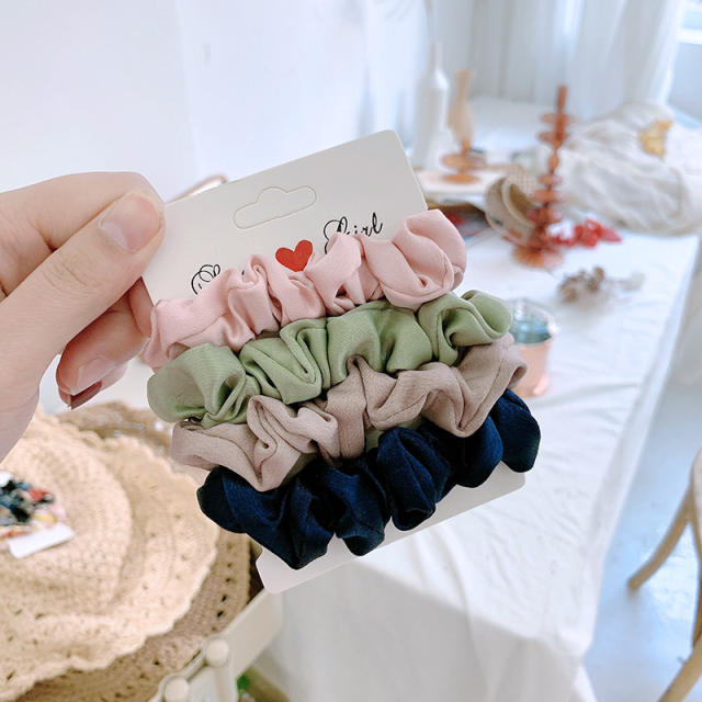 5pcs spring design scrunchies set,