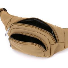 Nylon plain color outdoor fanny pack waist bag
