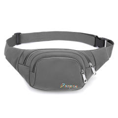 Nylon plain color outdoor fanny pack waist bag