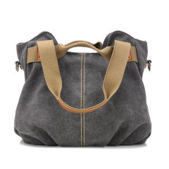Korean fashion plain color canvas tote bag