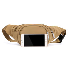 Nylon plain color outdoor fanny pack waist bag