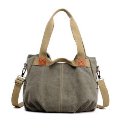 Korean fashion plain color canvas tote bag