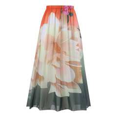 Vintage one piece swimsuit chiffon dress set