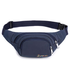 Nylon plain color outdoor fanny pack waist bag