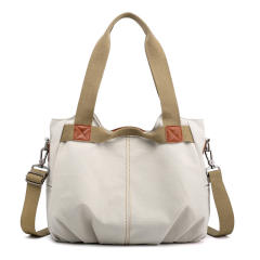 Korean fashion plain color canvas tote bag