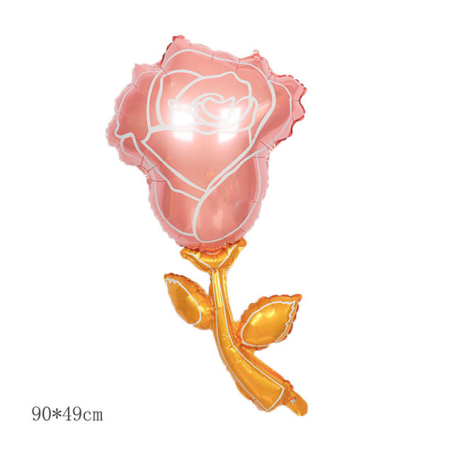 Sweet tulip rose flower sunflower party balloon