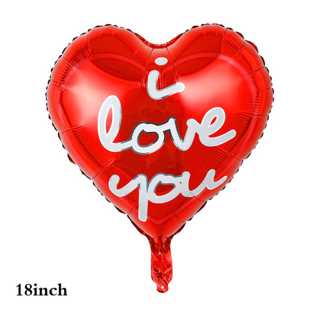 18 inches wholesale heart balloon