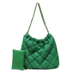Korean fashion large capacity qulited tote bag