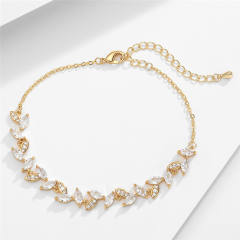 AAA cubic zircon copper slide bracelet
