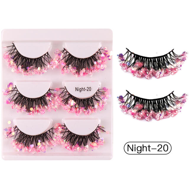Party queen luminous false eyelashes