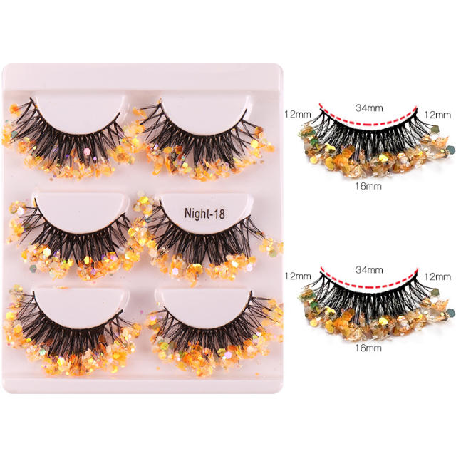 Party queen luminous false eyelashes