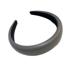 Vintage pu leather padded headband